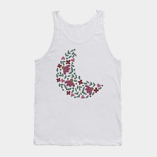 Floral Moon Design Tank Top